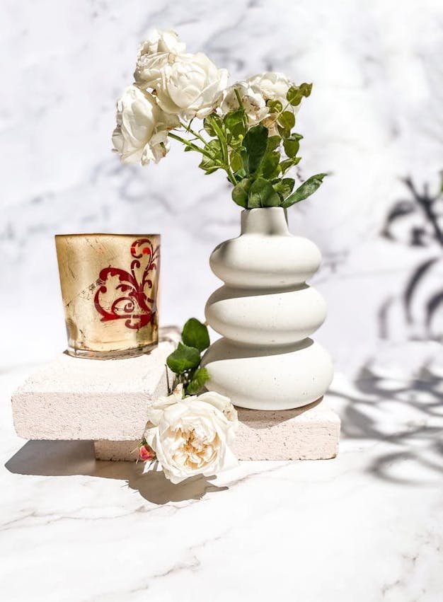 perimenopause / menopause - floral table display